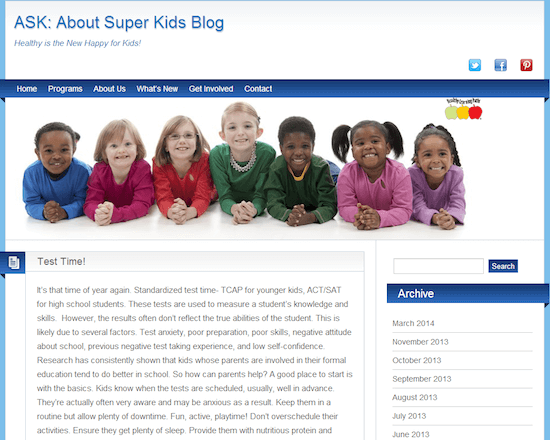 ASK: About Super Kids Blog